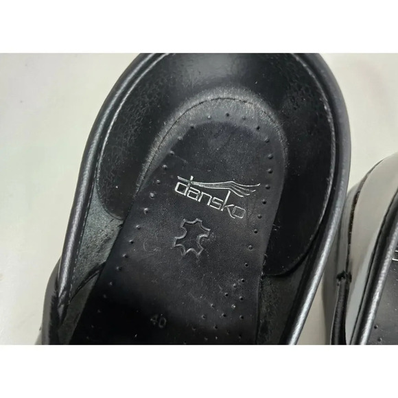 Dansko Women's Pro Multi Scribble Patent Leather Clogs Shoes Sz US 9.5-10 EU 40 - Picture 5 of 13